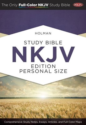 NKJV Holman Full Color Study Bible Personal Size Hardcover (Hard Cover)