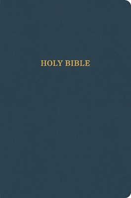KJV Large Print Thinline Bible, Value Edition, Slate Leather (Imitation Leather)