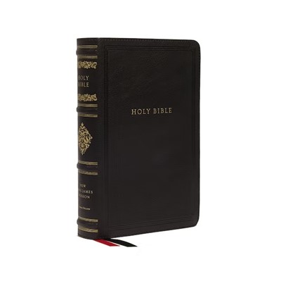 NKJV Wide-Margin Reference Bible, Black (Imitation Leather)