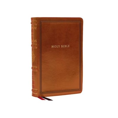 NKJV Wide-Margin Reference Bible, Brown (Imitation Leather)