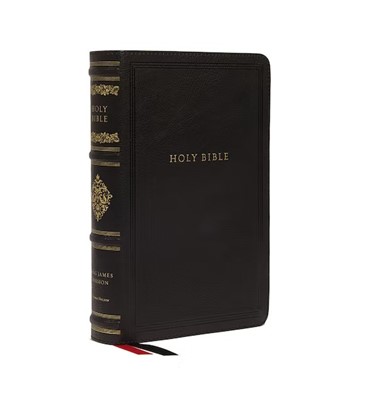 KJV Wide-Margin Reference Bible, Black (Imitation Leather)