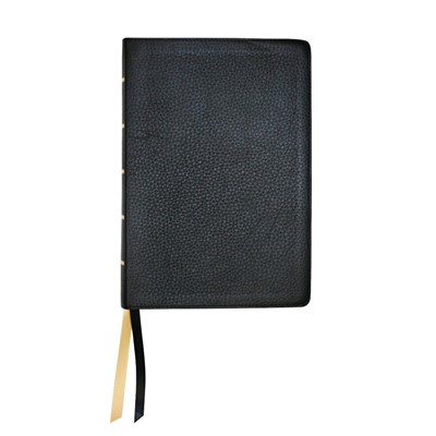 NASB Large Print Wide Margin Bible, Black Cowhide (Genuine Leather)