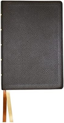 NASB Large Print Wide Margin Bible, Brown Cowhide (Genuine Leather)