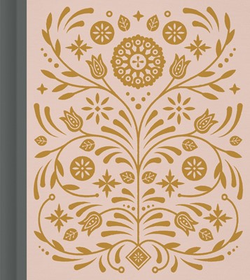 ESV Journaling Study Bible, Blush/Ochre, Floral Design (Hard Cover)