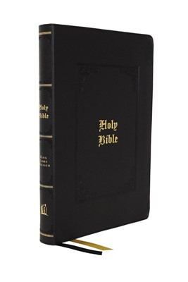 KJV Large Print Center-Column Reference Bible, Black (Imitation Leather)