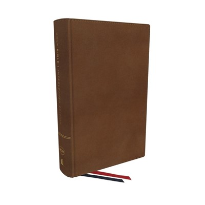 NKJV Interleaved Bible, Journal Ediion, Brown (Genuine Leather)
