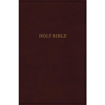 KJV Deluxe Thinline Reference, Burgundy, Indexed, Red Letter (Imitation Leather)