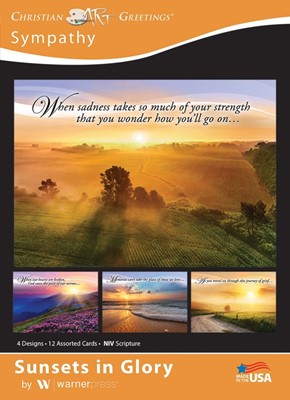 Sunsets in Glory Sympathy Boxed Cards (box of 12) (Cards)