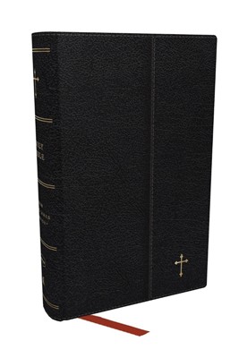 NKJV Compact Paragraph-Style Reference Bible, Black (Imitation Leather)