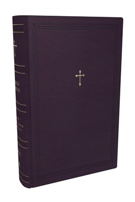 NKJV Compact Paragraph-Style Reference Bible Purple with Zip (Imitation Leather)