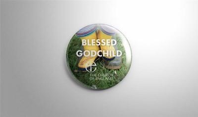 Christenings Godchild Pin Badges (Other Merchandise)