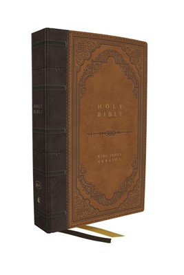 KJV Giant Print Thinline Bible, Brown, Indexed (Imitation Leather)