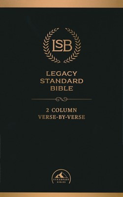 LSB 2-Column Verse-by-Verse Black Faux Leather (Imitation Leather)