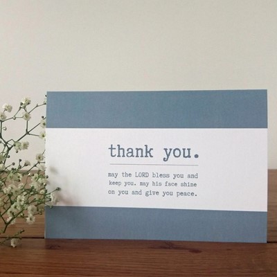 Thank You Bless You Card (Cards)