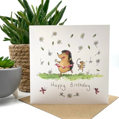 Hedgehog and Mouse Birthday Card (Cards)