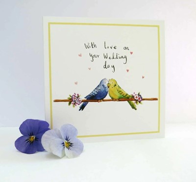 Love Birds Wedding Card (Cards)