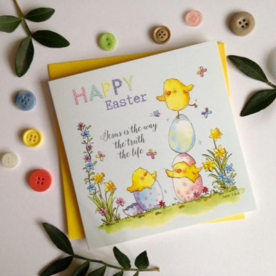 Easter Chicks (Pack of 5) (Cards)