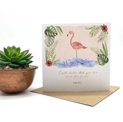 Flamingo Notecard (Cards)