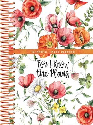 For I Know the Plans 2024 Planner (Spiral Bound)