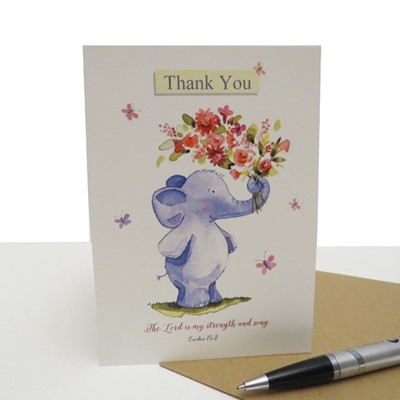 Thank You Elephant Card (Cards)