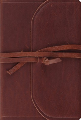 ESV Student Study Bible, Brown, Flap with Strap (Leather Binding)