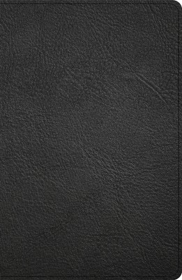CSB Personal Size Giant Print Bible, Black Genuine Leather (Leather Binding)