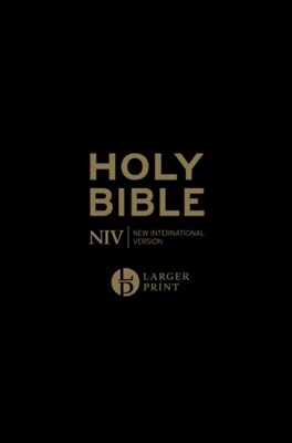 NIV Larger Print Personal Bible, Black (Imitation Leather)