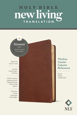 NLT Thinline Center-Column Reference Bible, Filament Edition (Imitation Leather)