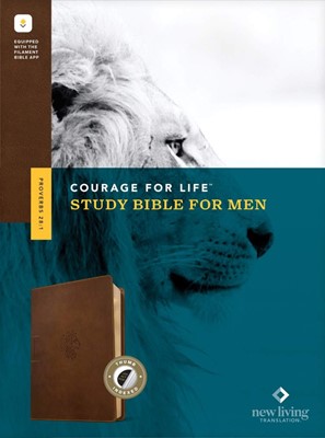 NLT Courage for Life Study Bible for Men, Filament Edition (Imitation Leather)