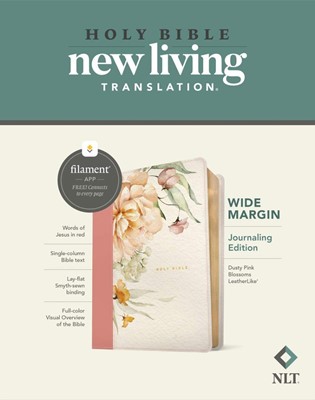 NLT Wide Margin Bible, Filament Edition, Dusty Pink (Imitation Leather)