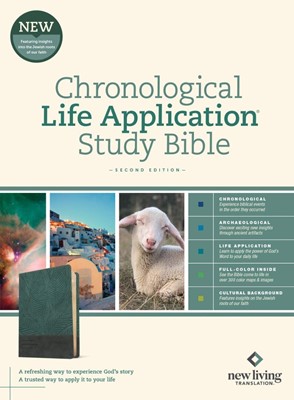 NLT Chronological Life Application Study Bible, Slate Blue (Imitation Leather)