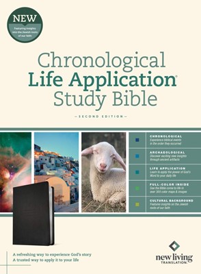 NLT Chronological Life Application Study Bible, Ebony (Imitation Leather)
