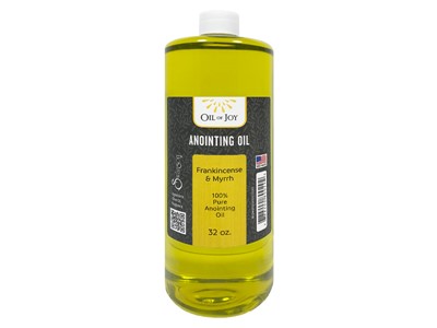 Anointing Oil Frankincense & Myrrh Refill 32 Oz Bottle