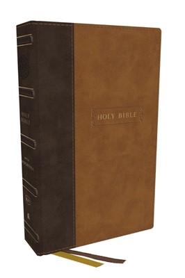 KJV Center-Column Reference Bible with Apocrypha, Brown (Imitation Leather)