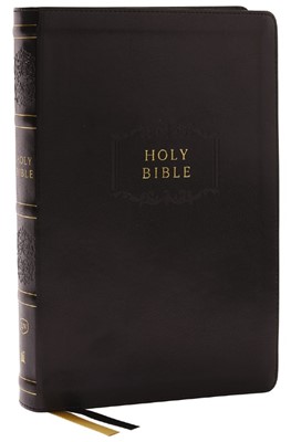 KJV Center-Column Reference Bible, Black, Indexed (Imitation Leather)