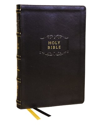 KJV Center-Column Reference Bible with Apocrypha, Black (Imitation Leather)