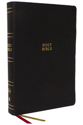 NKJV Super Giant Print Reference Bible, Black (Genuine Leather)
