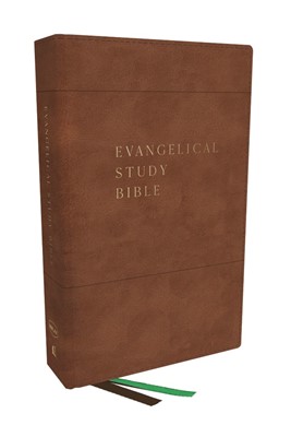 NKJV Evangelical Study Bible, Brown, Indexed (Imitation Leather)