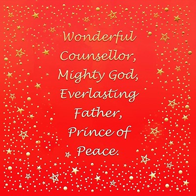 Wondeful Counsellor Christmas Cards (pack of 10) (Cards)