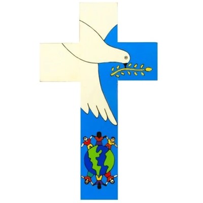 12cm Dove of Peace Cross (General Merchandise)