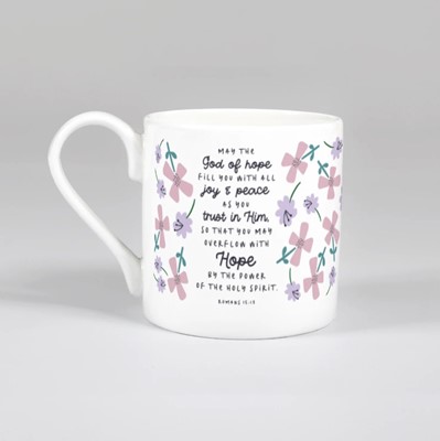 May the God of Hope (Petals) Bone China Mug (General Merchandise)