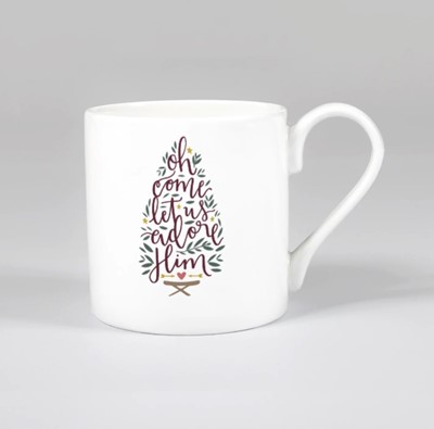 O Come Let Us Adore Him Christmas Mug (General Merchandise)