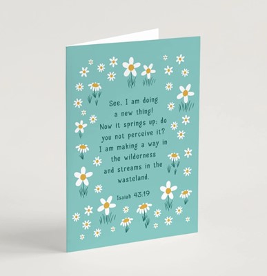 See I am Doing a New Thing Encouragement Card & Envelope (Cards)