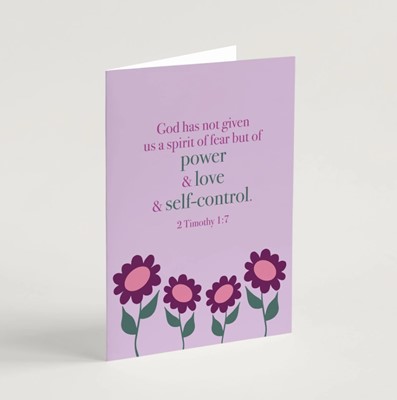 Power and Love Encouragement Card & Envelope (Cards)