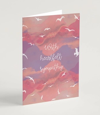 With Heartfelt Sympathy Greeting Card & Envelope (Cards)