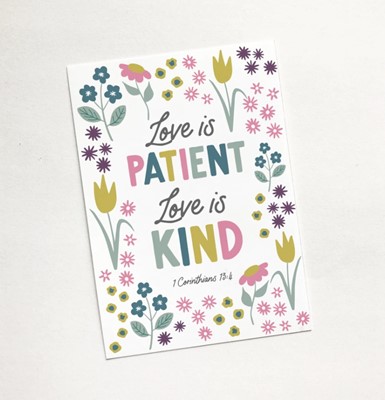 Love Is Patient (Tulip) - Christian Sharing Card (Cards)