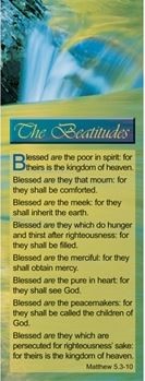 The Beatitudes - Bible Passage Bookmarks (Bookmark)