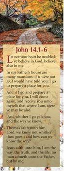 Let not your heart be troubled - Bible Passage Bookmarks (Bookmark)