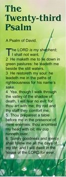 The Twenty-third Psalm - Bible Passage Bookmarks (Bookmark)