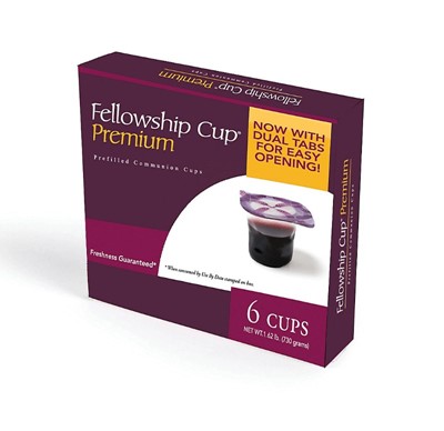 Fellowship Cup Premium Box of 6 - Prefilled Communion Cups (General Merchandise)